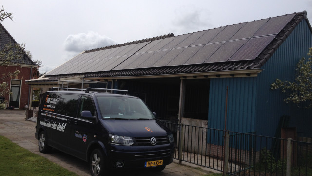 34 van de 40 panelen, Spanbroekerweg, Opmeer Galerij zonnepanelen